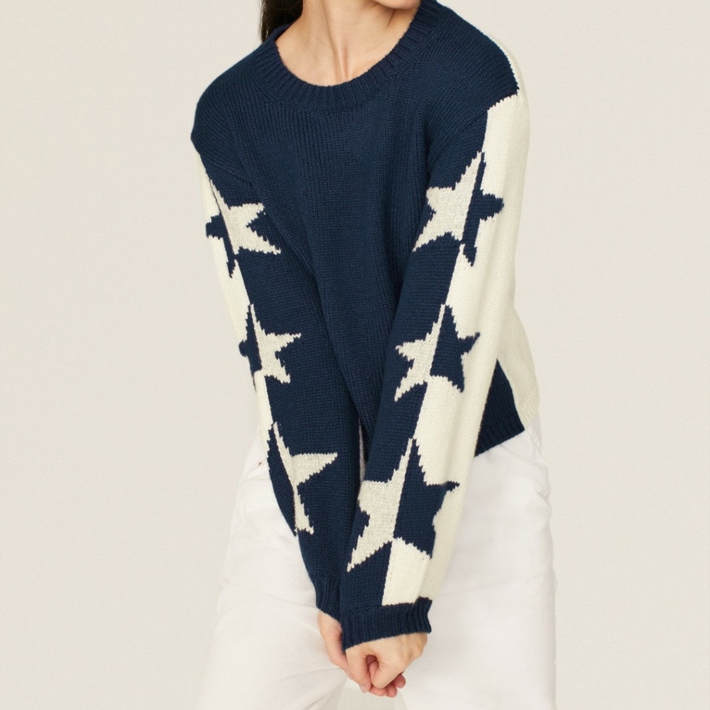 Splendid Blue Star Sweater, XS